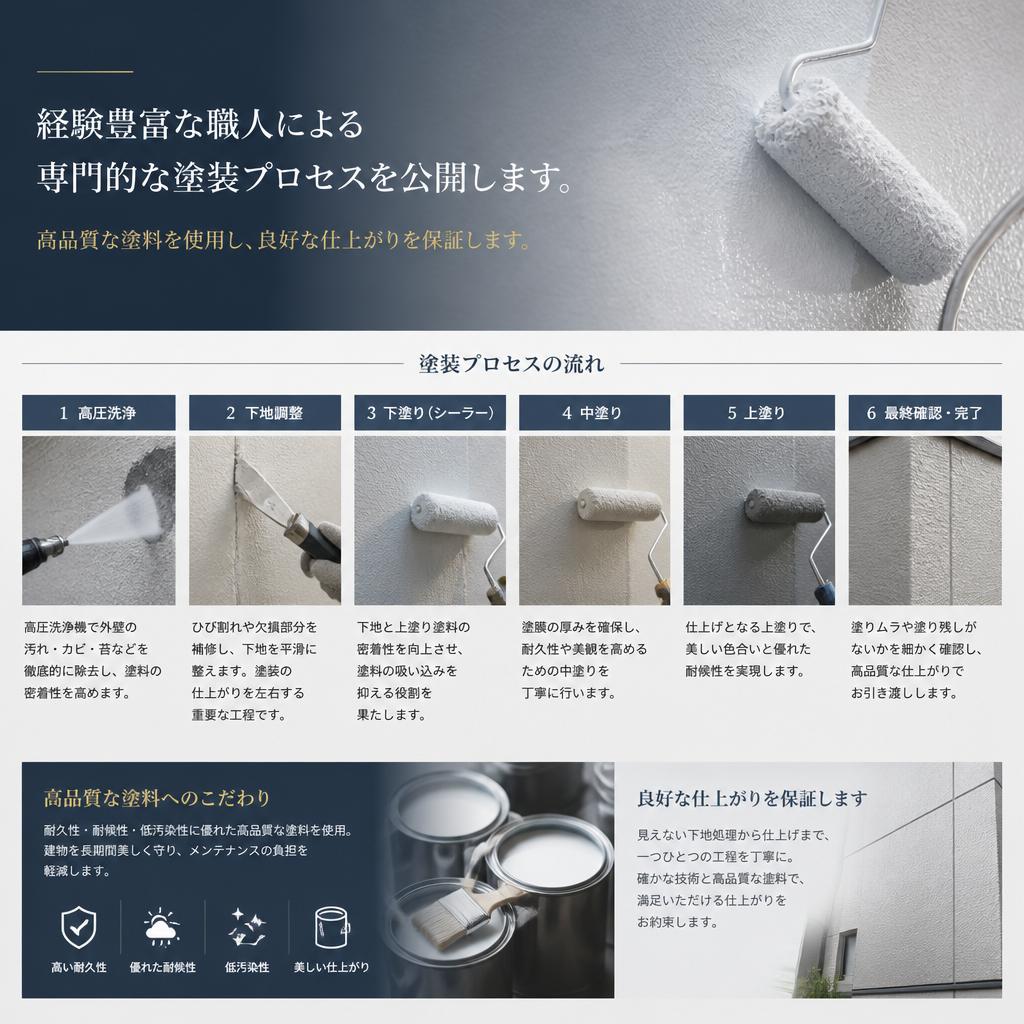 当社の塗装プロセス