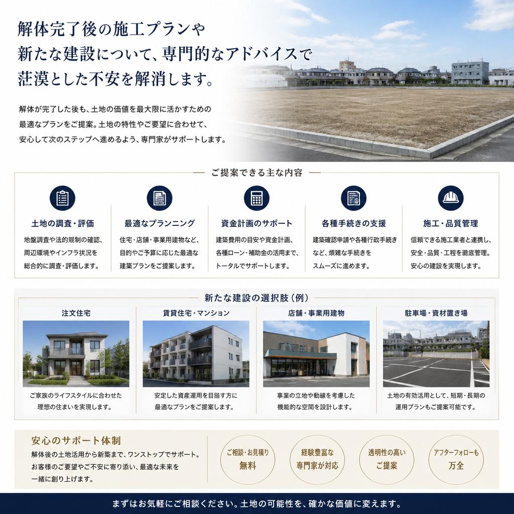 4. 解体後のサポート