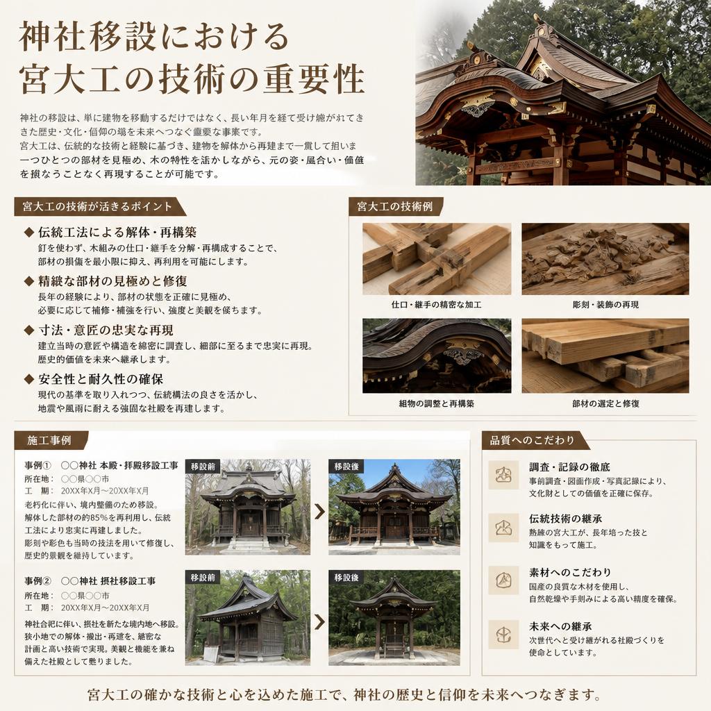 宮大工の技術と経験
