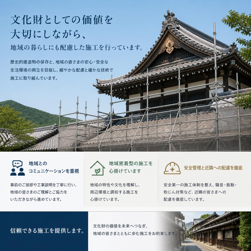文化財保護と地域の暮らしへの配慮