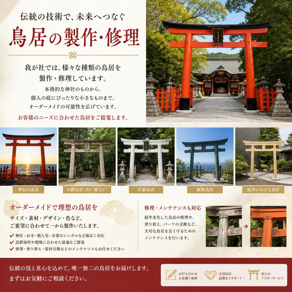多彩な美しさ｜鳥居の種類