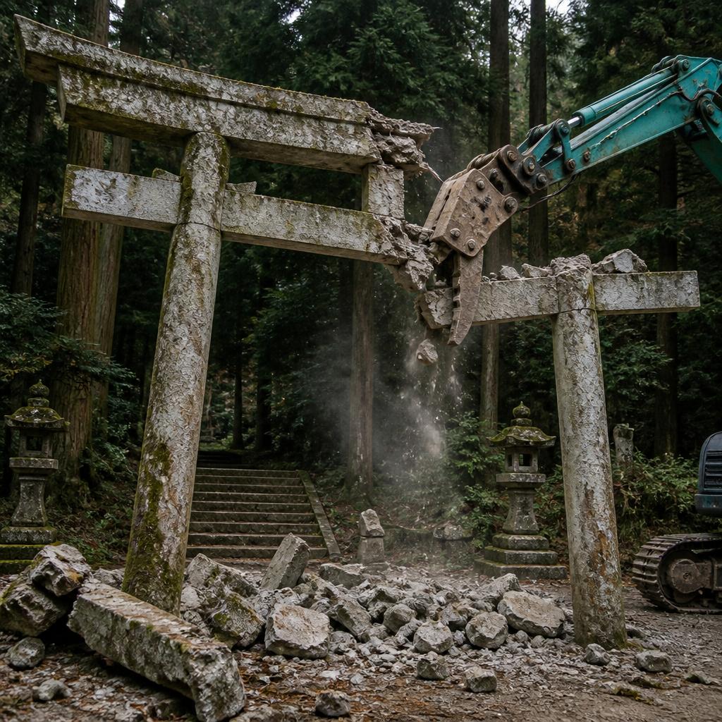 老朽化した鳥居の解体は専門業者にお任せ！
